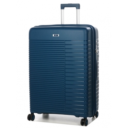 Валіза Airtex 642 з розширенням велика темно-синій