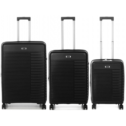 Комплект валіза Airtex 642 з розширенням чорна