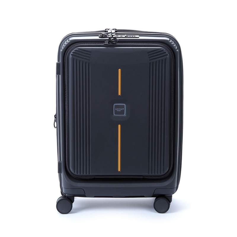 Валіза 55 см Airtex 647 з відділом для ноутбука з розширенням антрацит
