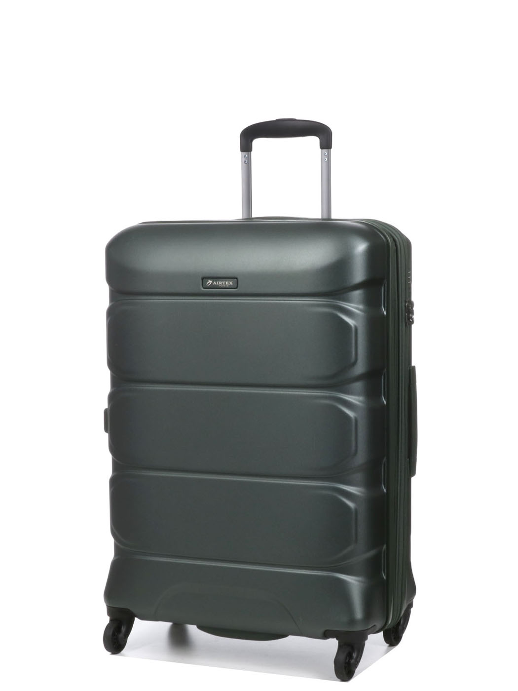 Валіза Airtex 748 з полікарбонату та з розширенням темно-зелена середня