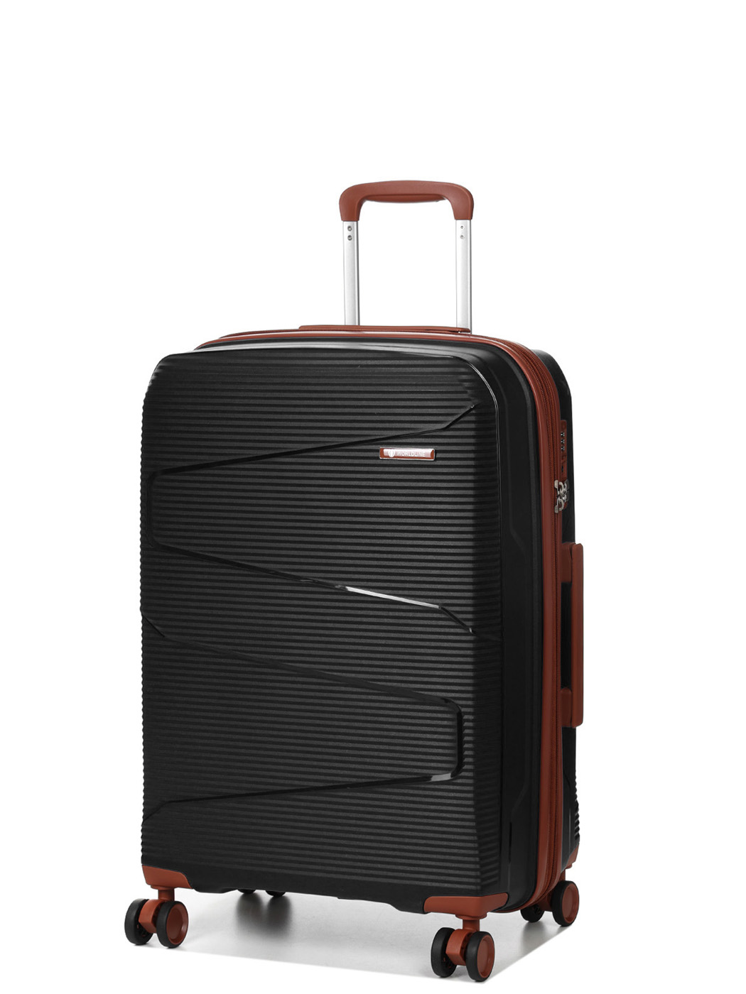 Валіза Airtex Worldline 293 з розширенням чорна середня 