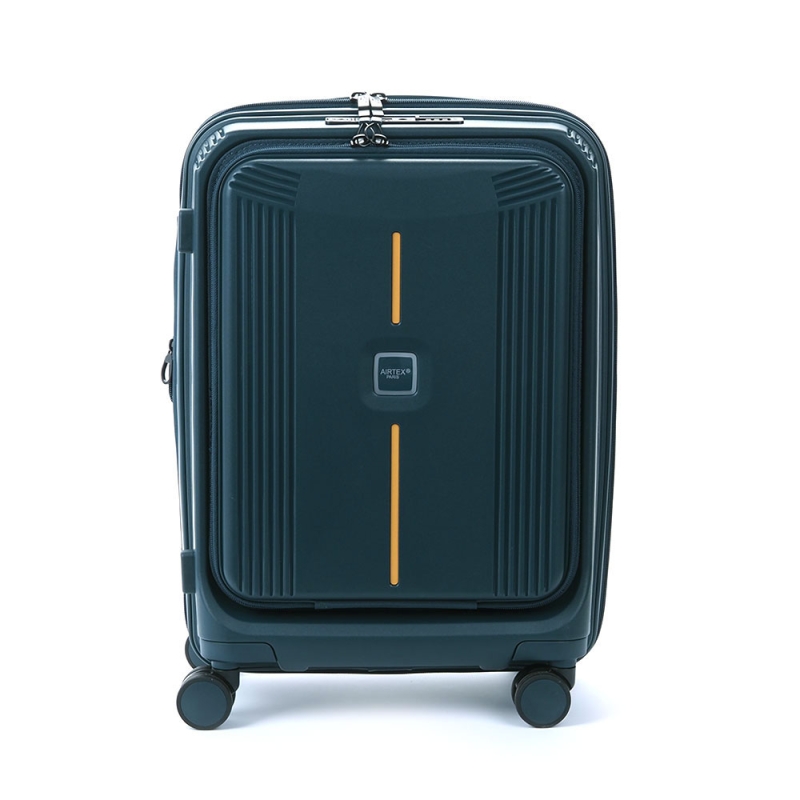 Валіза 55 см Airtex 647 з відділом для ноутбука з розширенням бірюза