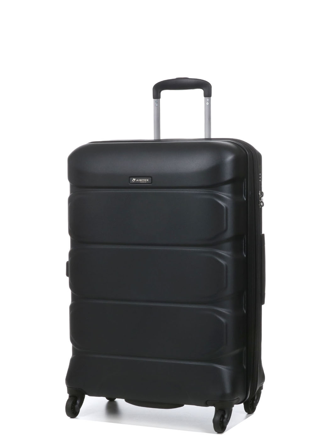 Валіза Airtex 748 з полікарбонату та з розширенням чорна середня