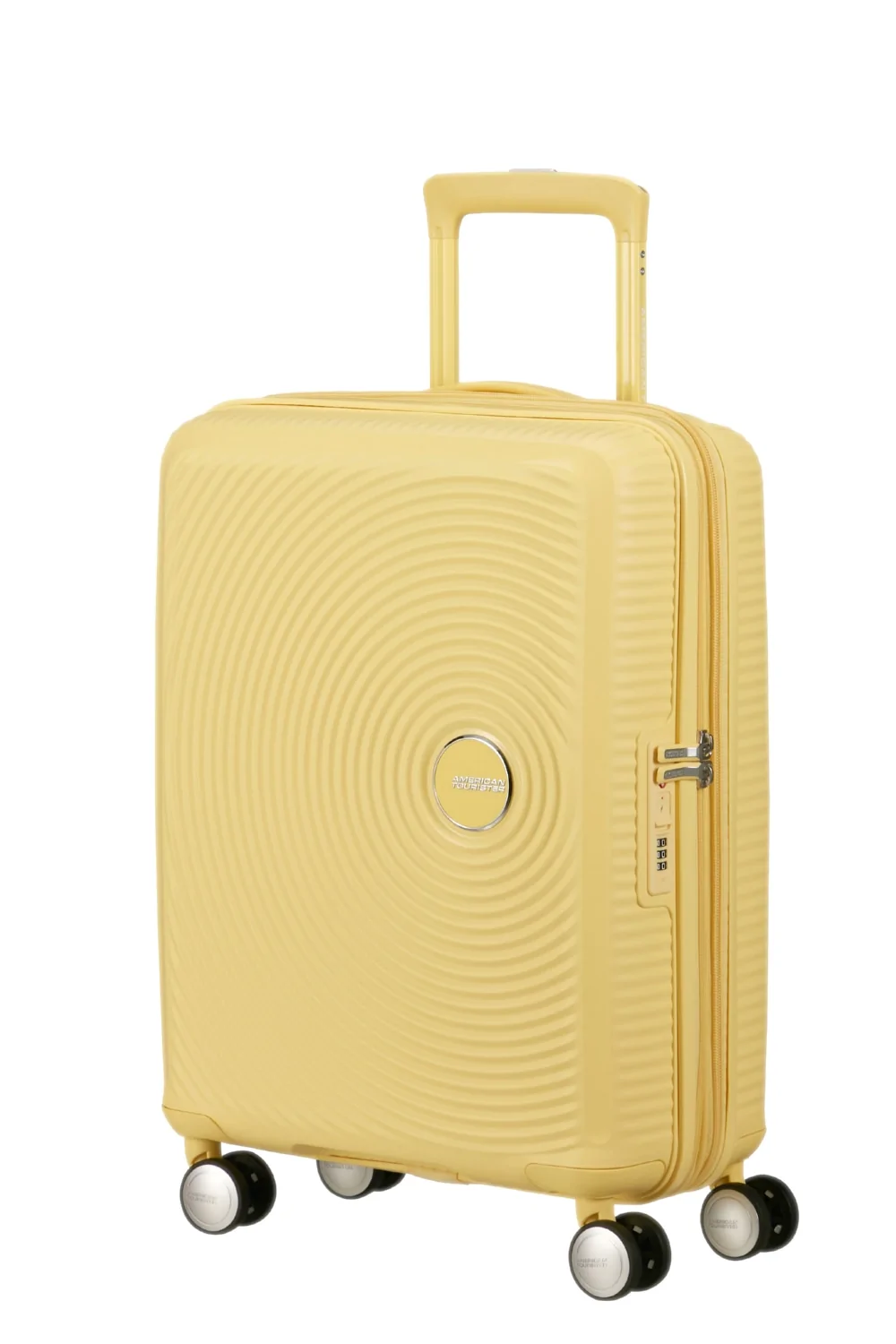Валіза American Tourister Soundbox 32G*16001 із поліпропілену на 4-х колесах PASTEL YELLOW