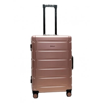 Валіза 67 см Snowball 20503 рожево-золота середня