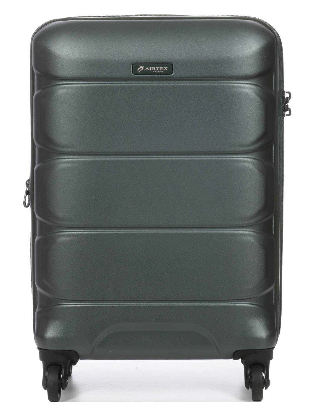 Валіза Airtex 748 з полікарбонату та з розширенням темно-зелена маленька