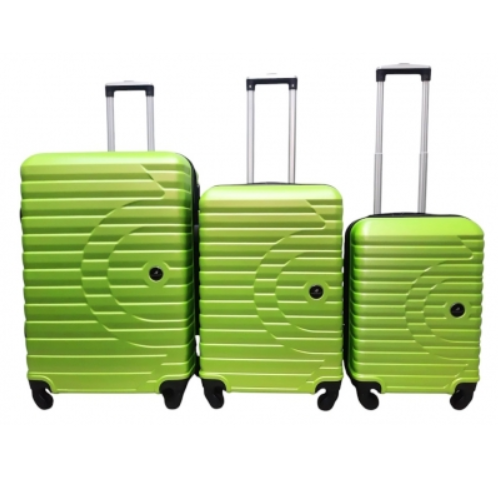 Комплект валіз Madisson Snowball 43303 з розширенням салатовий