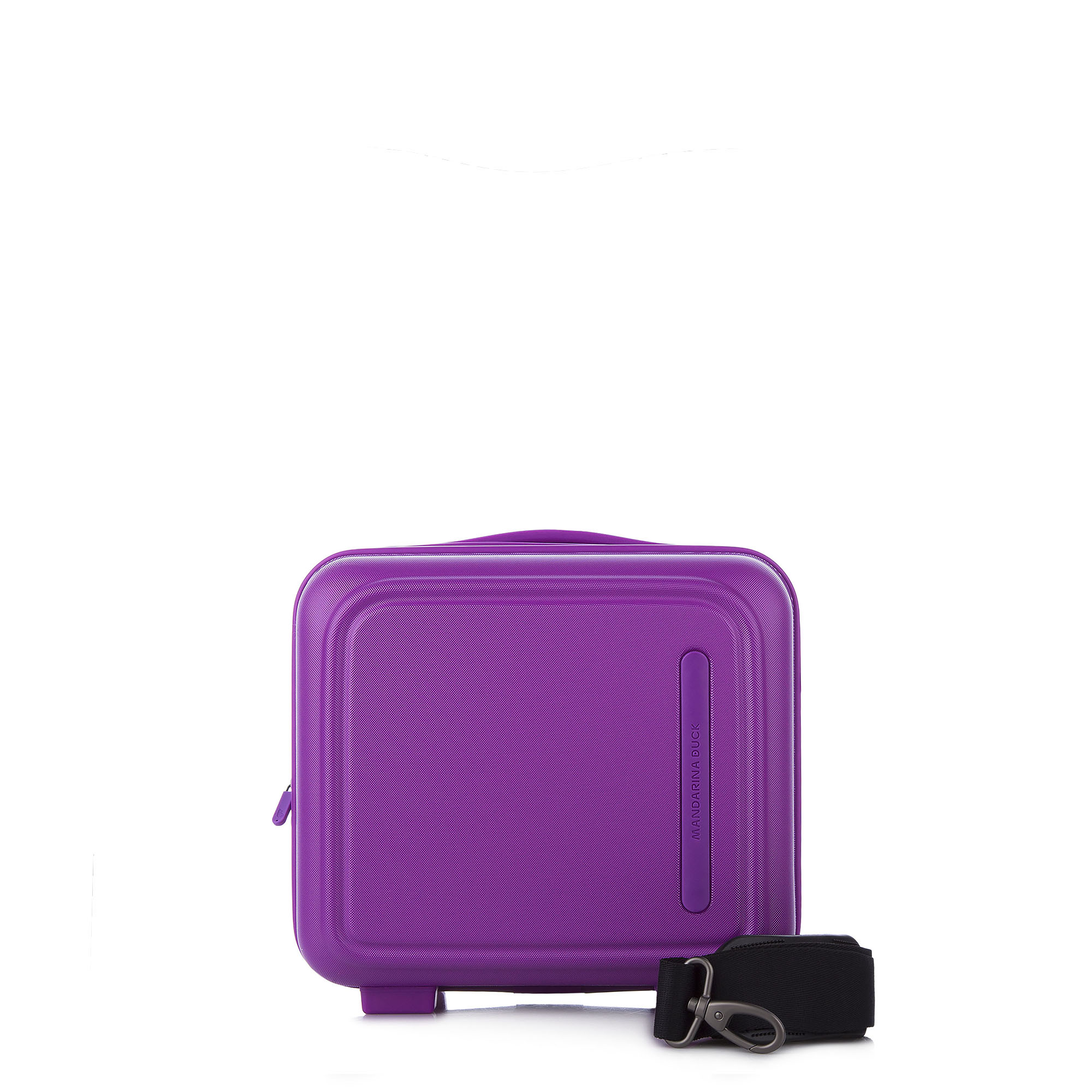 Кейс для валізи Mandarina Duck LOGODUCK+ P10SZN01 полікарбонат та плечовий ремінь фіолетовий