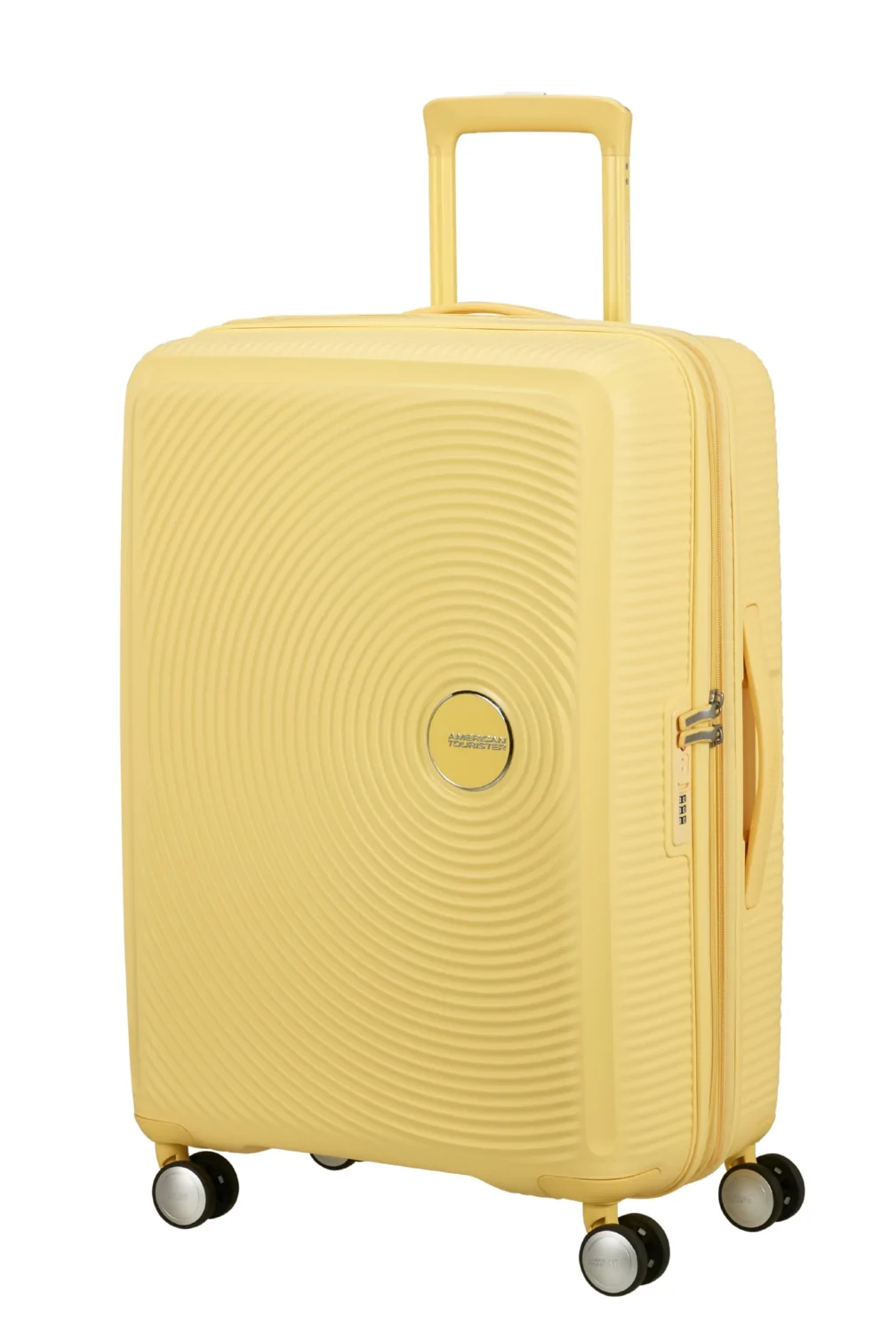 Валіза American Tourister Soundbox 32G*16002 із поліпропілену на 4-х колесах PASTEL YELLOW
