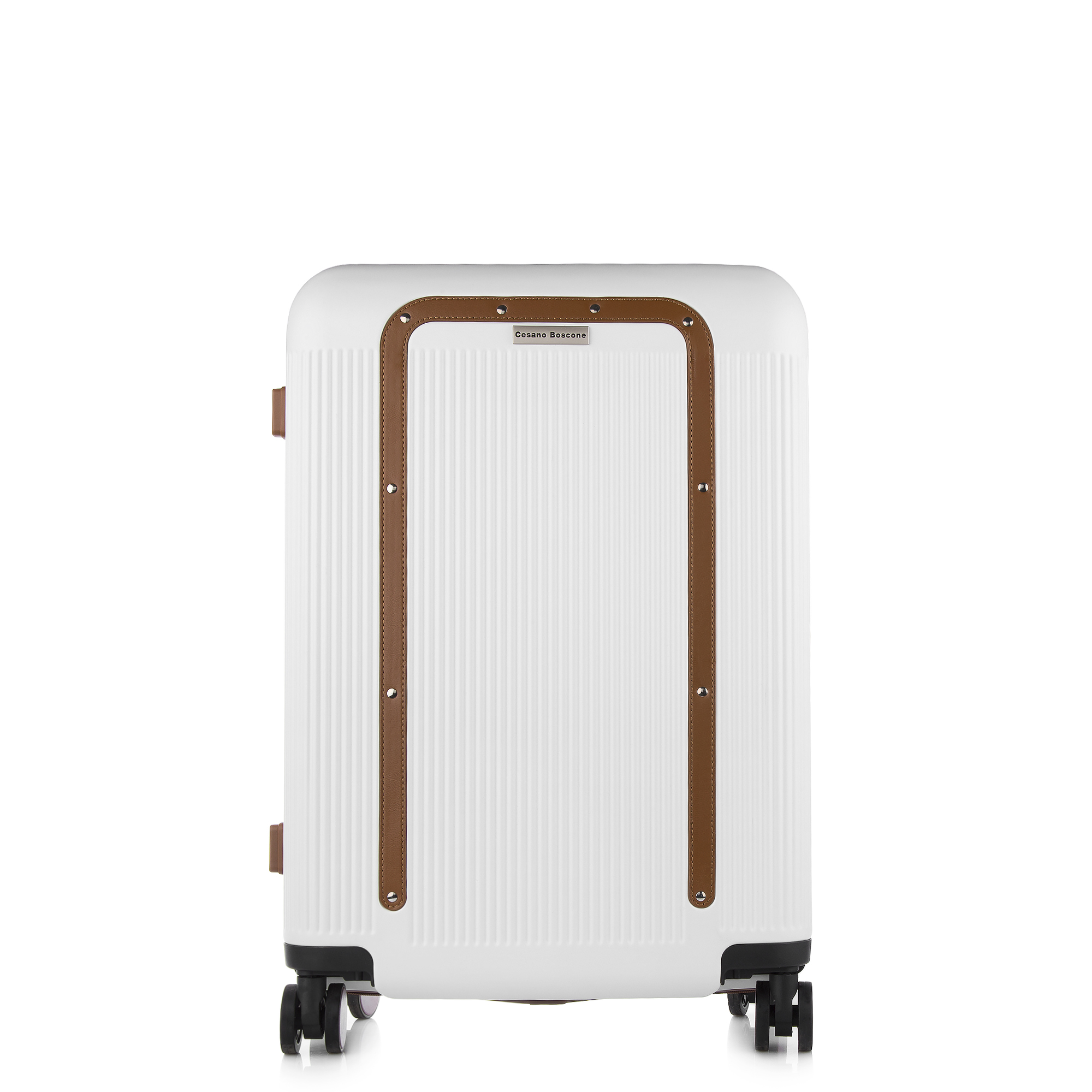 Валіза Cesano Boscone 793334 з Полікарбонату білий середня