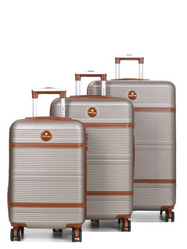 Комплект валіз з розширенням Airtex 629 шампань