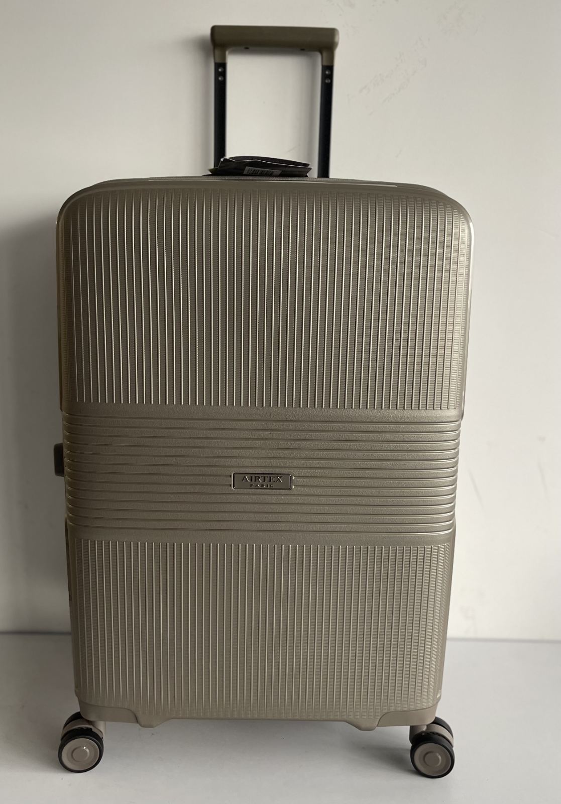 Валіза 79 см Airtex 251 з розширенням з поліпропілену велика шампань