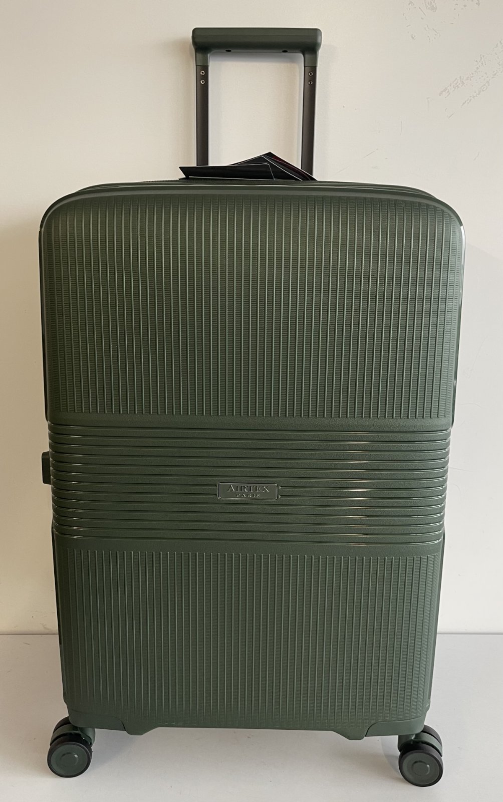 Валіза 79 см Airtex 251 з розширенням з поліпропілену велика темно-зелений