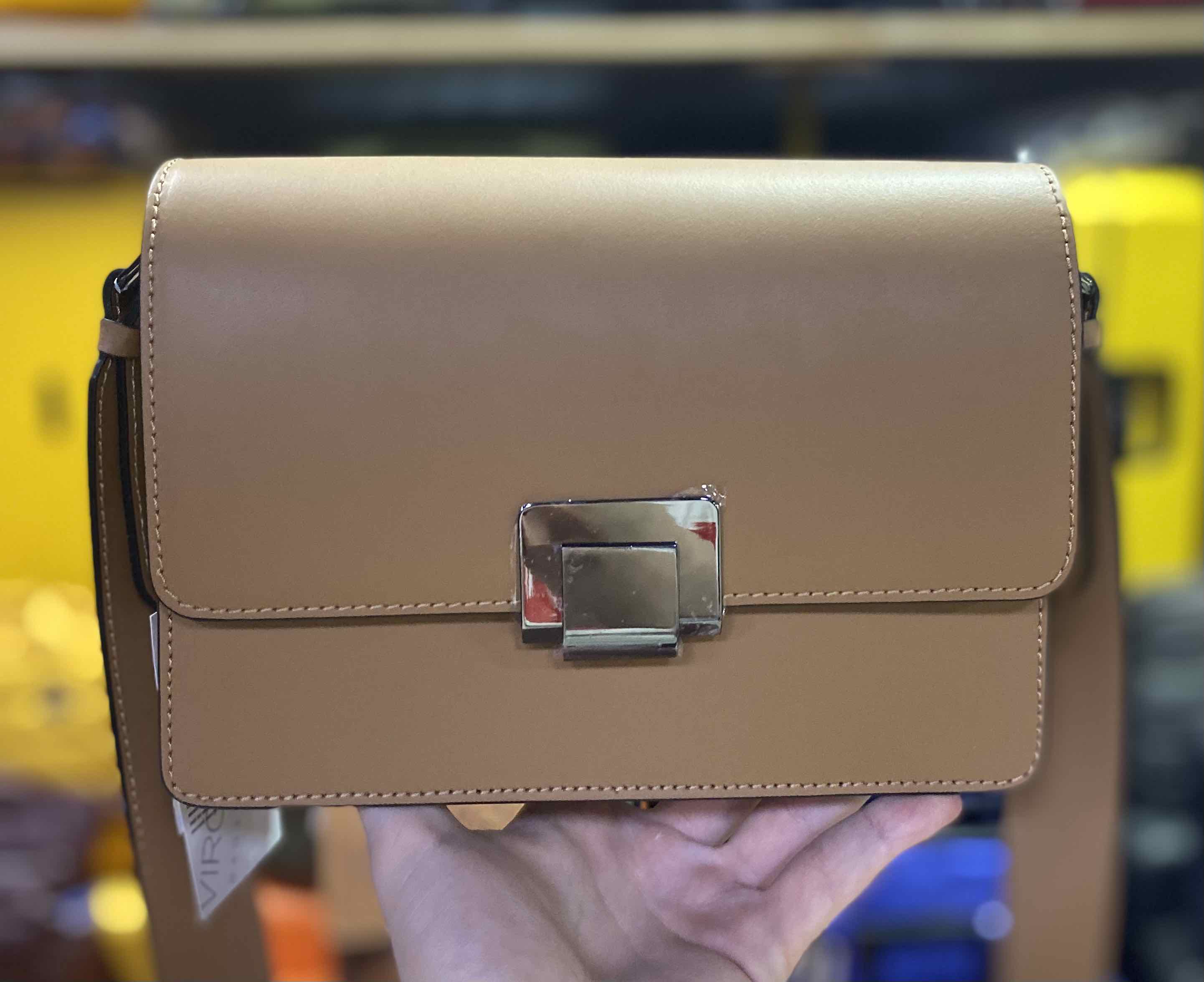 шкіряна сумка Virginia Conti 2203_s через плече елегантна та функціональна рудий