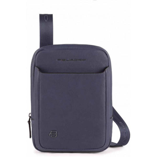 Шкіряна сумка Piquadro BK SQUARE/O.Blue CA3084B3_BLU4 через плече для iPad mini