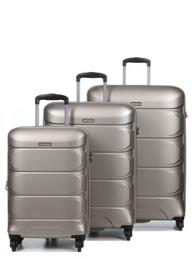 Комплект валіз Airtex 748 з полікарбонату та з розширенням шампань