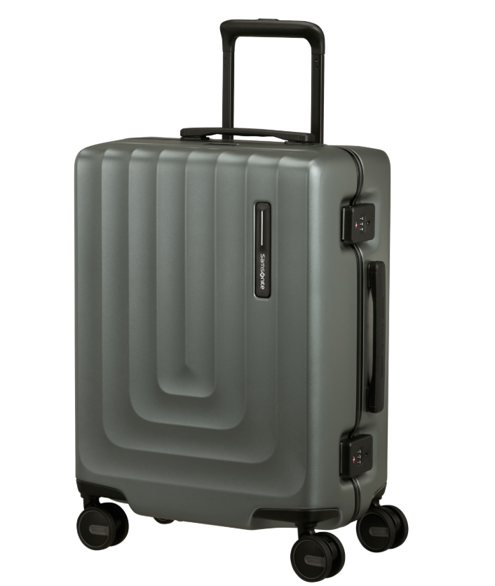 Валіза ручна поклажа Samsonite Focus KQ4*94001 на застібках з полікарбонату