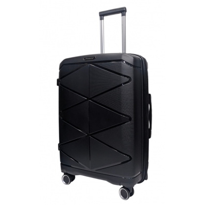 Валіза Madison Snowball 51304 з розширенням велика чорний